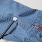 Blue Denim Slim Fit Collared Long Sleeve Casual Shirt