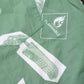 Green Printed Cotton Collared Short Sleeves Polo Shirt