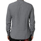 Gray Polka Dot Cotton Button Down Long Sleeves Shirt