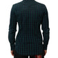 Green Checkered Cotton Button Down Long Sleeves Shirt