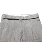 Gray Mid Waist Dress Formal Skinny Men Pants