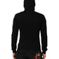 Sweater Black Cotton Hooded Men Sweatshirt Sweater