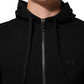 Sweater Black Cotton Hooded Men Sweatshirt Sweater