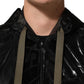 Black Camouflage Hooded Men Full Zip Sweater