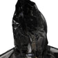 Black Camouflage Hooded Men Full Zip Sweater