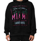 Black Printed Hooded Men Sweatshirt Sweater