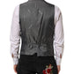 Black Cotton Waistcoat Dress Men Formal Vest