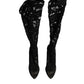 Black Pumps Taormina Lace Socks Boots Shoes