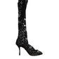 Black Pumps Taormina Lace Socks Boots Shoes