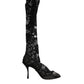 Black Pumps Taormina Lace Socks Boots Shoes