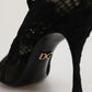 Black Pumps Taormina Lace Socks Boots Shoes