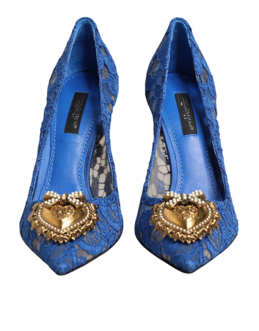 Blue Taormina Lace DEVOTION Pumps Shoes \