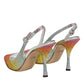 Multicolor Sequin Slingback Pumps Shoes