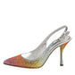Multicolor Sequin Slingback Pumps Shoes
