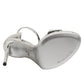 Silver Leather Platform Keira Sandals Shoes