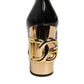 Black Gold Patent Leather Logo Heels Pumps Shoes
