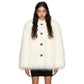 White Modacrylic Jackets & Coat
