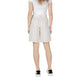 Beige Viscose Short