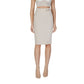 Beige Polyester Skirt