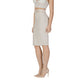 Beige Polyester Skirt