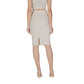 Beige Polyester Skirt