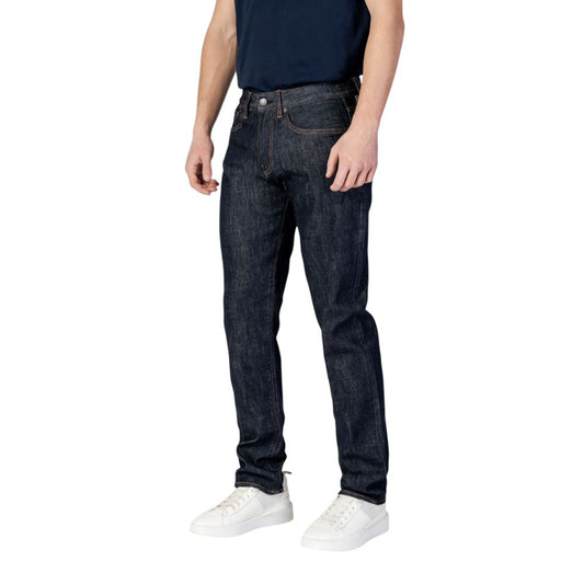 Blue Polyester Skinny Jean