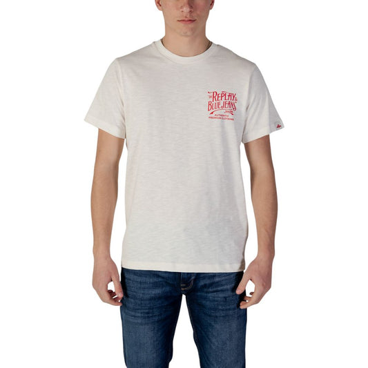 Cream Cotton T-Shirt