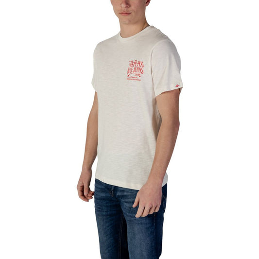 Cream Cotton T-Shirt