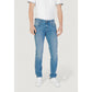 Blue Cotton Skinny Jean