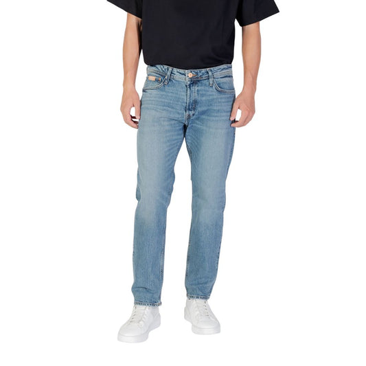 Blue Cotton Skinny Jean