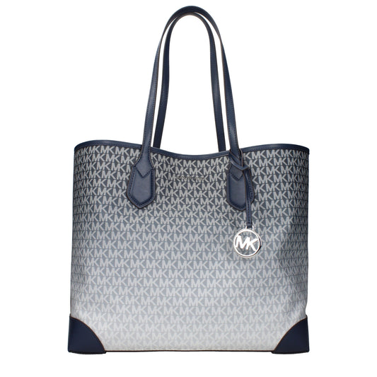 Blue Fabric Shoulder Bags