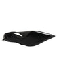 Black Zipper Leather Heels Slingbacks Shoes