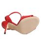 Red Leather DG AMORE Heels Sandals Shoes