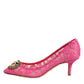 Pink Taormina Lace DEVOTION Pumps Shoes