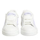 White Mesh Inserts Low Top Sneakers Shoes