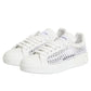 White Mesh Inserts Low Top Sneakers Shoes