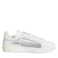 White Mesh Inserts Low Top Sneakers Shoes