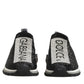 Black Silver Slip On Sorrento Sneakers Shoes