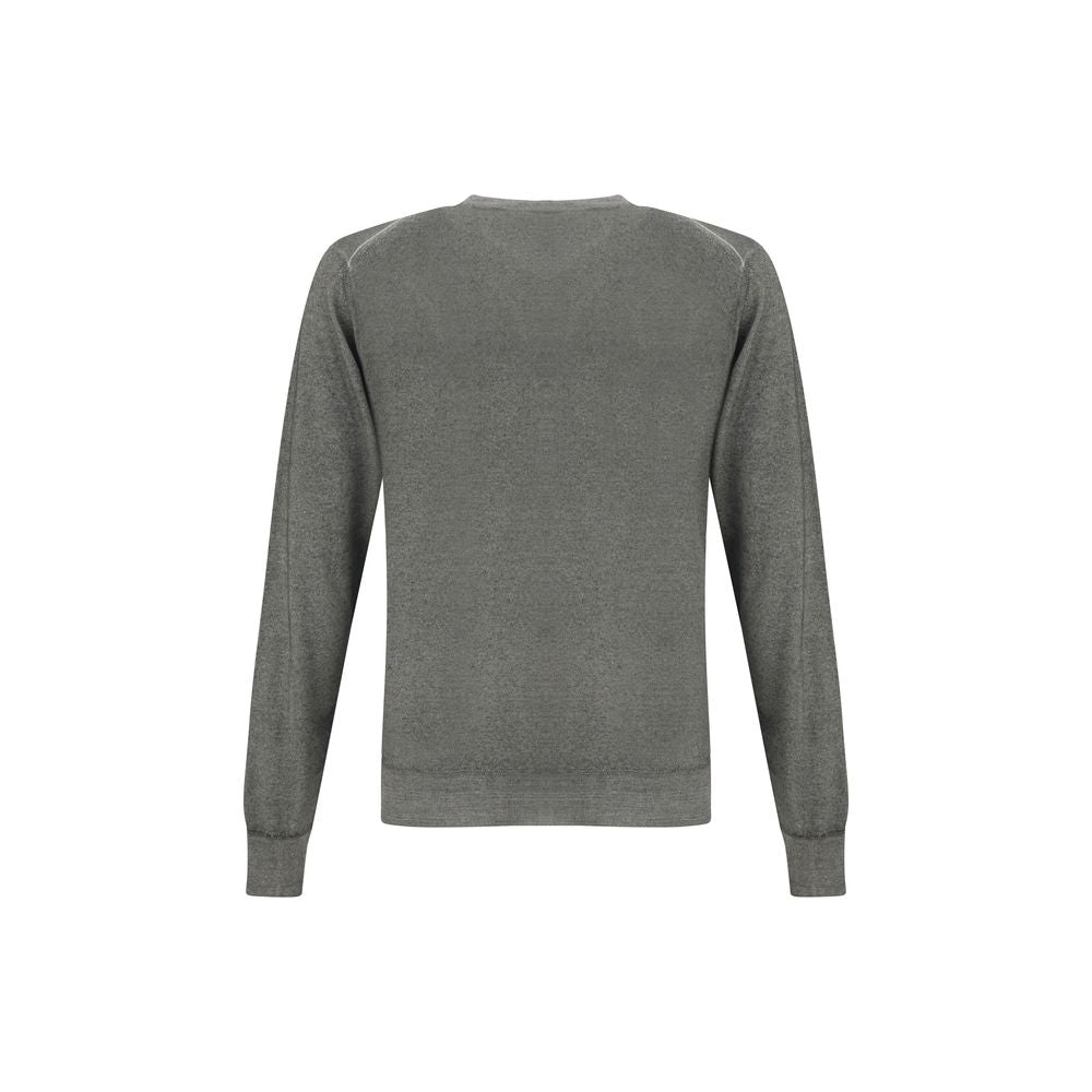 Green V-neck Sweater