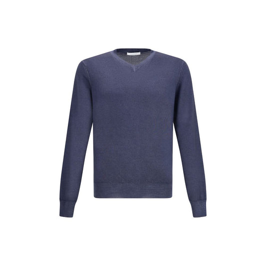 Green V-neck Sweater