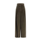 Wide-Leg Velvet Pants