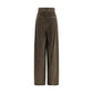 Wide-Leg Velvet Pants