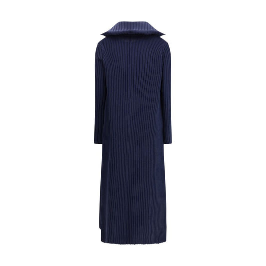 Ribbed Shawl-Collar Cardigan