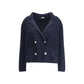 Blue Merino Wool Cardigan