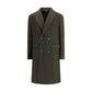 Green Fleece Wool Coat