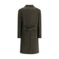 Green Fleece Wool Coat