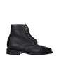 Black Leather Ankle Boots