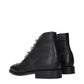 Black Leather Ankle Boots