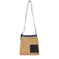 Beige Raffia Crossbody Bag