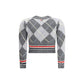 Argyle V-Neck Cardigan